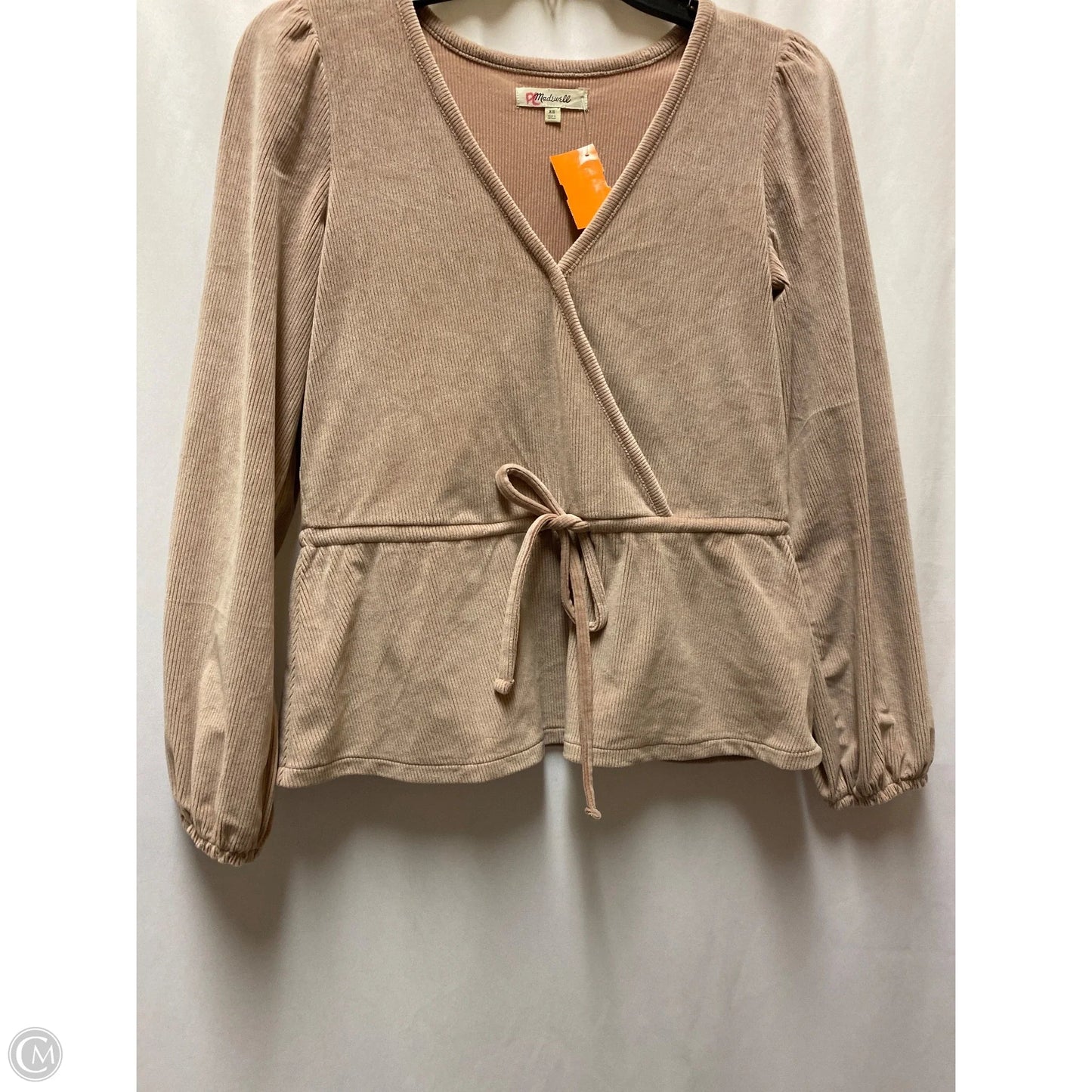 Top Long Sleeve By Madewell In Pink, Size: Xs