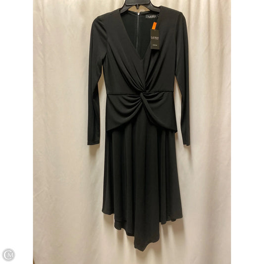 Dress Casual Midi By Ralph Lauren Black Label In Black, Size: Xs