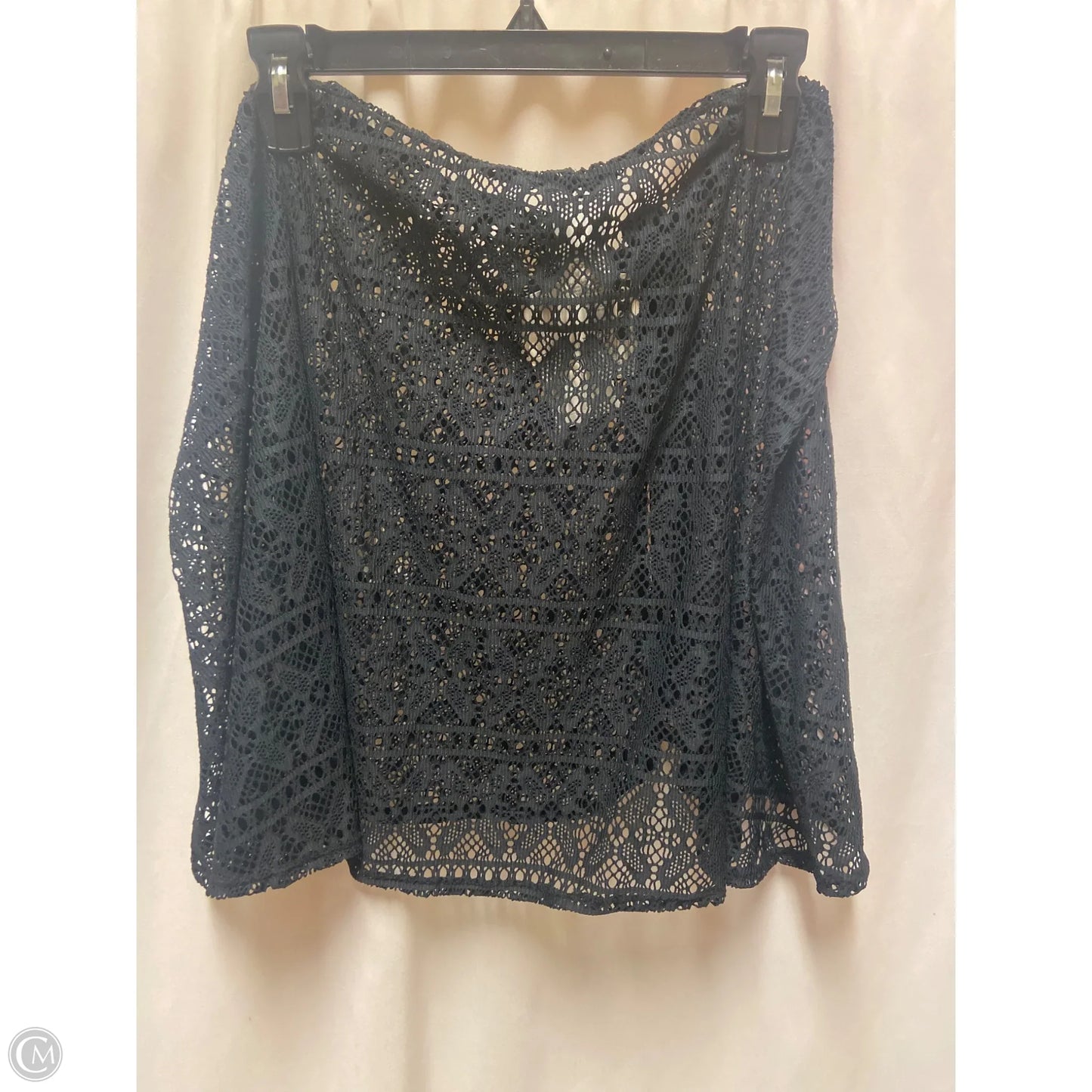 Swimwear Cover-up By Time And Tru In Black, Size: 1x