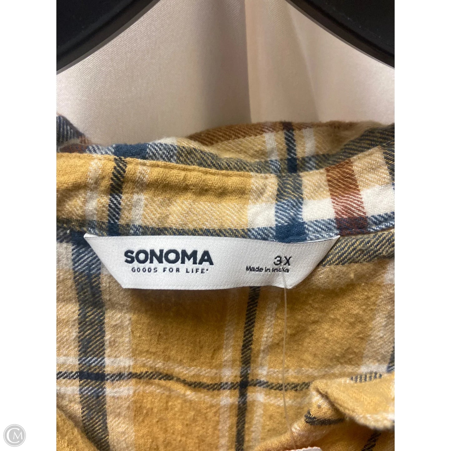 Top Long Sleeve By Sonoma In Yellow, Size: 3x