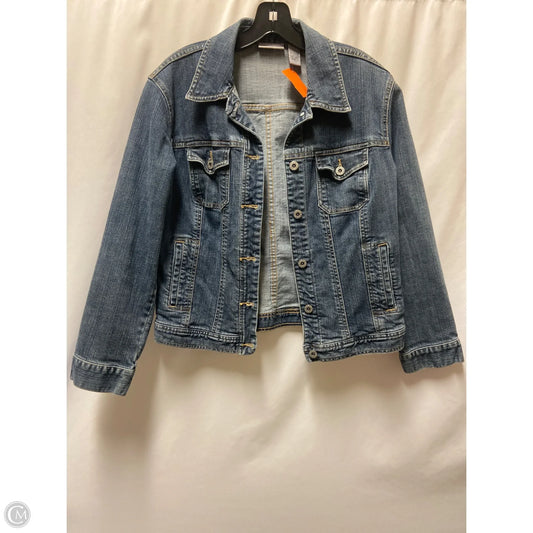 Jacket Denim By Chicos In Blue Denim, Size: M