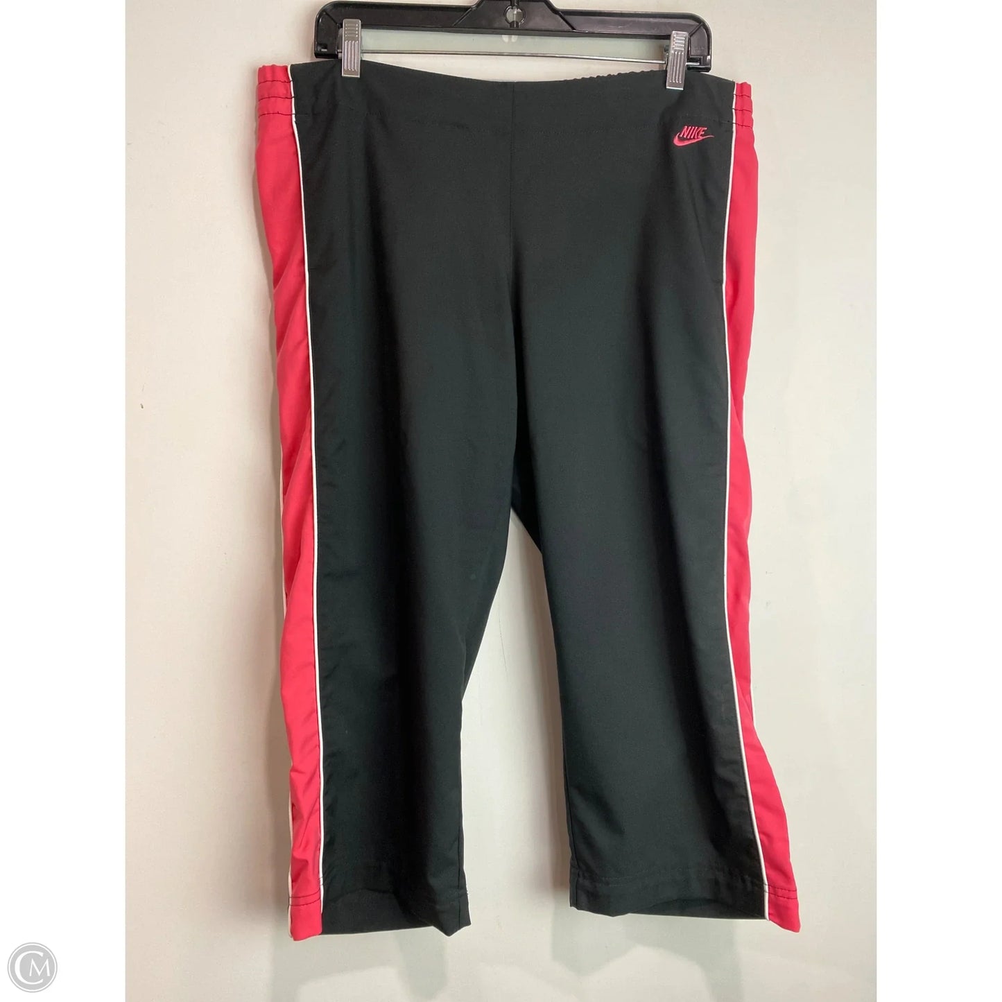 Athletic Pants 2pc By Nike In Black & Pink, Size: L
