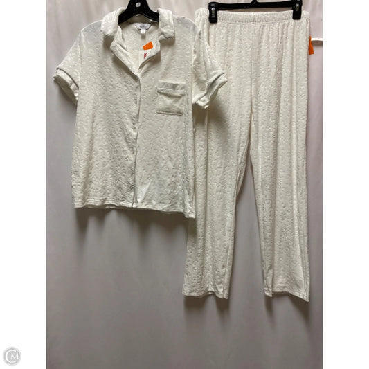 Pajamas 2pc By Nicole By Nicole Miller In White, Size: M