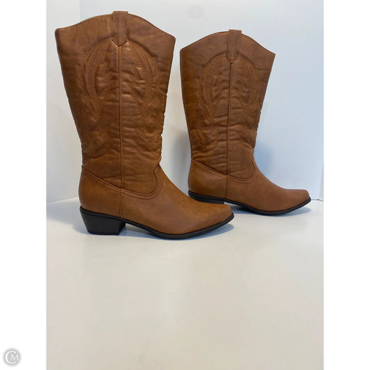 Boots Western By Pierre Dumas In Brown, Size: 10
