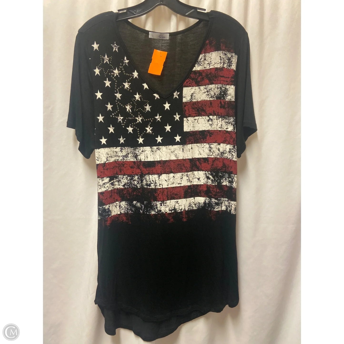 Top Short Sleeve By Clothes Mentor In Black, Size: S