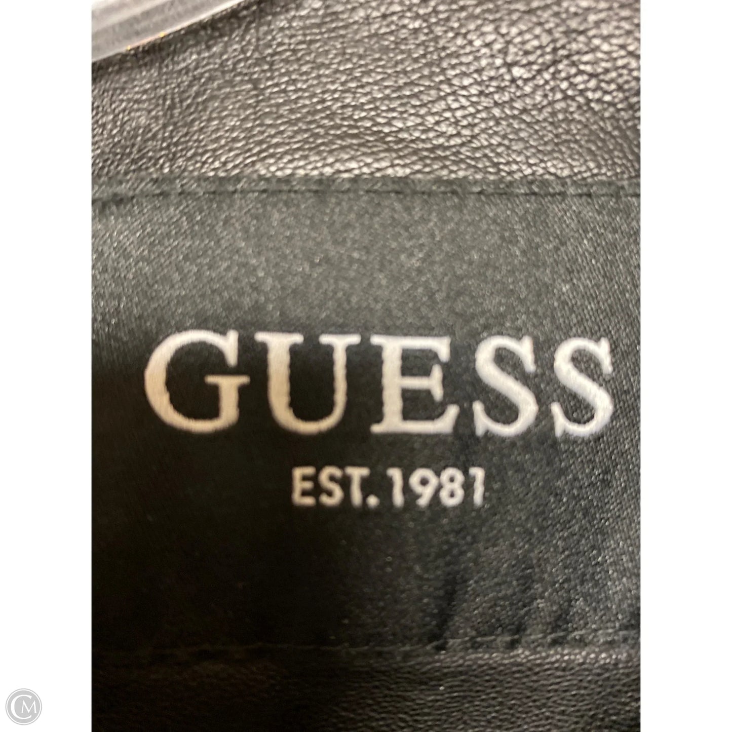 Jacket Moto By Guess In Black, Size: Xs