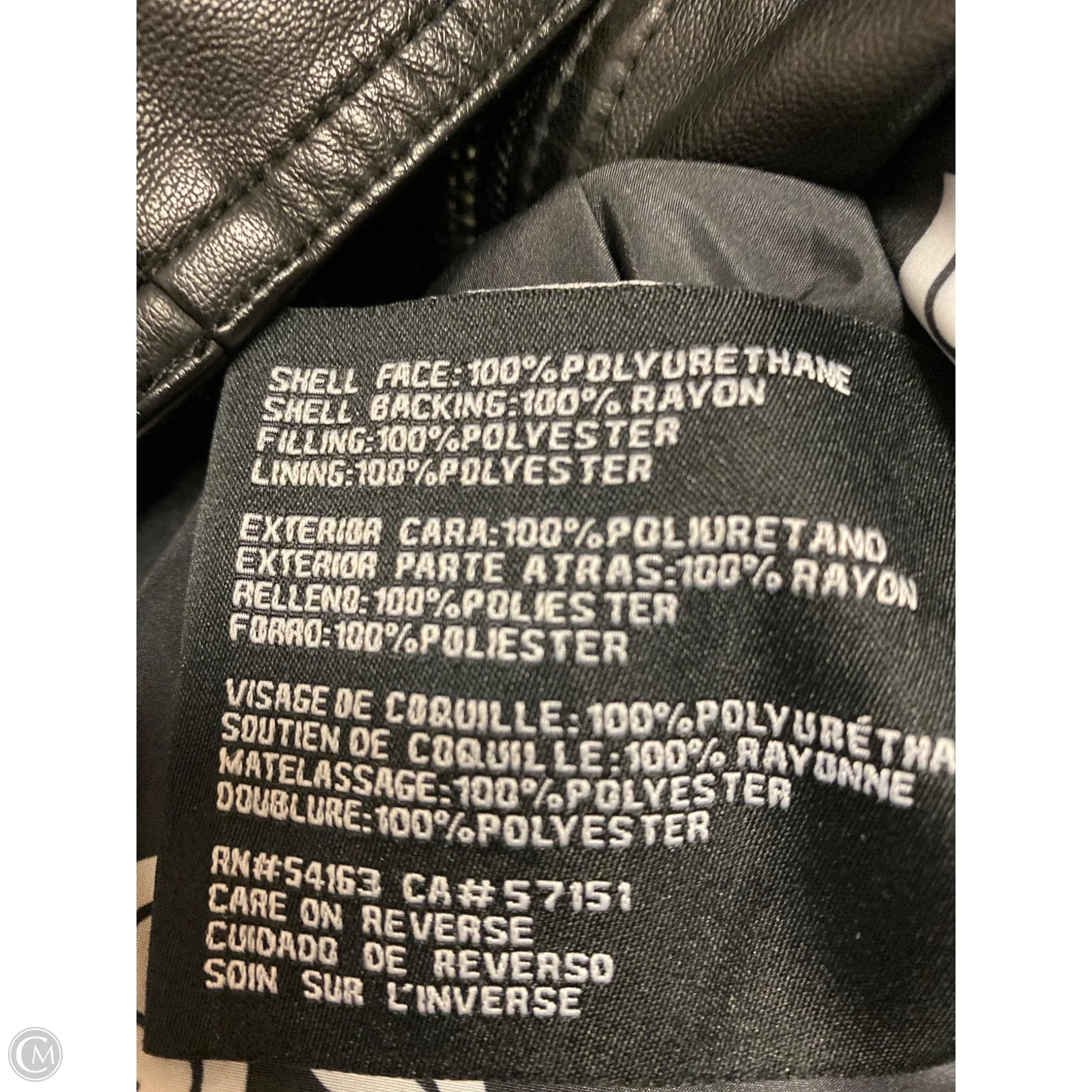 Jacket Moto By Guess In Black, Size: Xs