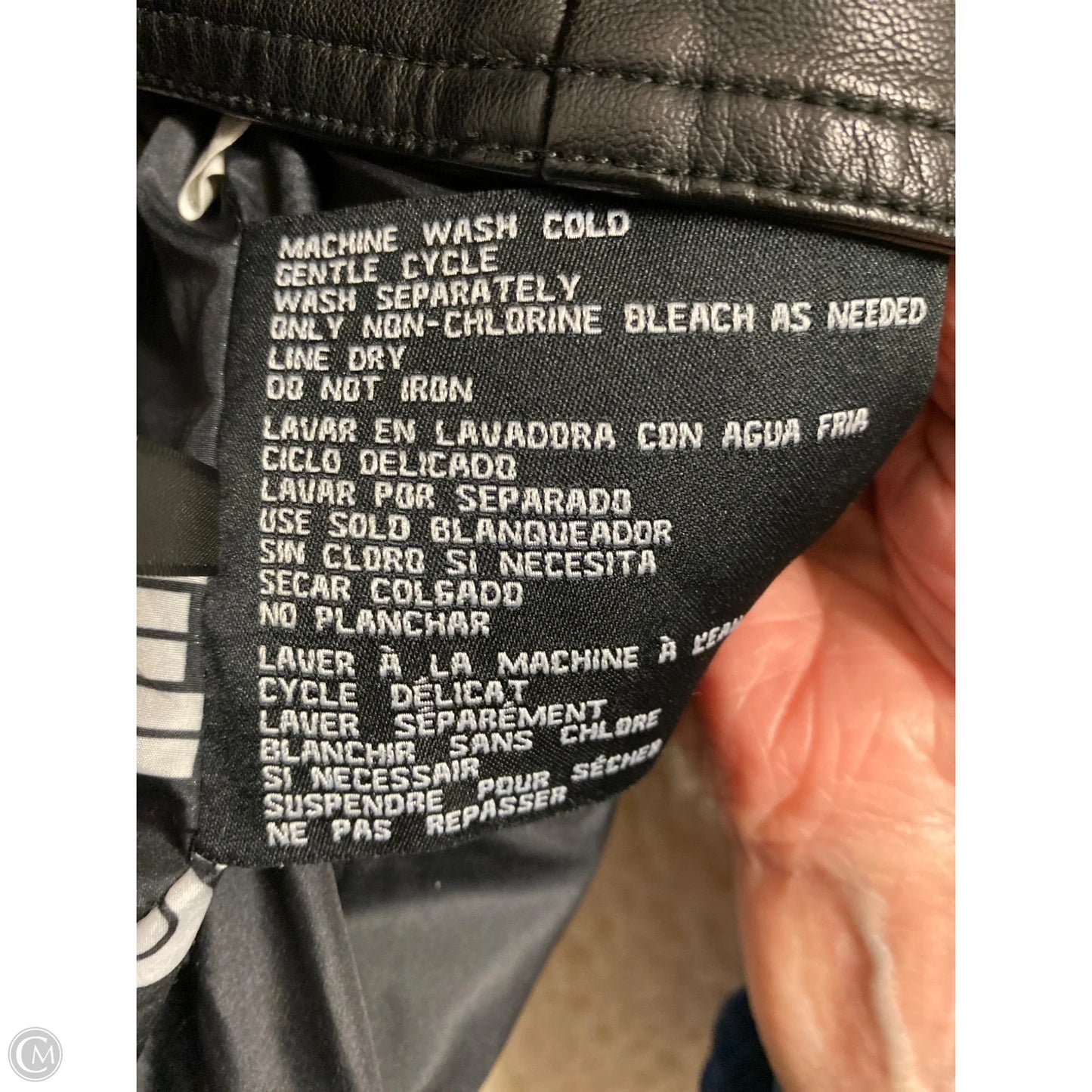 Jacket Moto By Guess In Black, Size: Xs