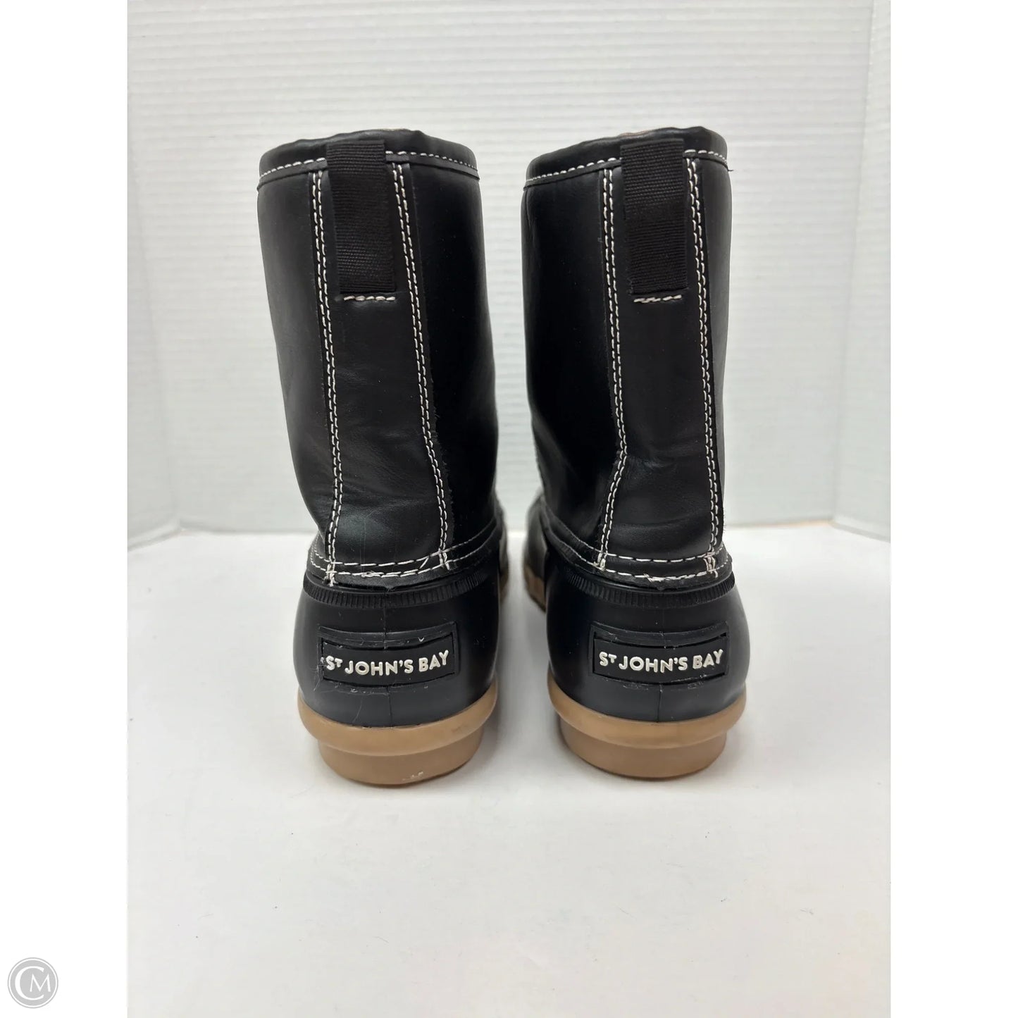 Boots Rain By St Johns Bay In Black, Size: 10