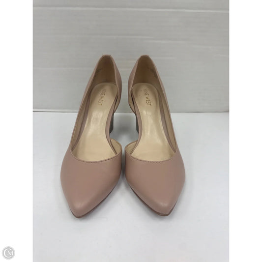 Shoes Heels Block By Nine West In Beige, Size: 8.5