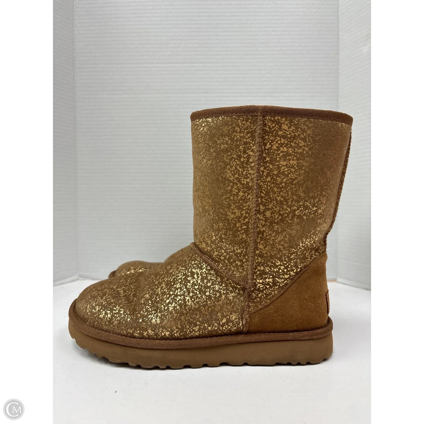 Boots Designer By Ugg In Gold, Size: 7