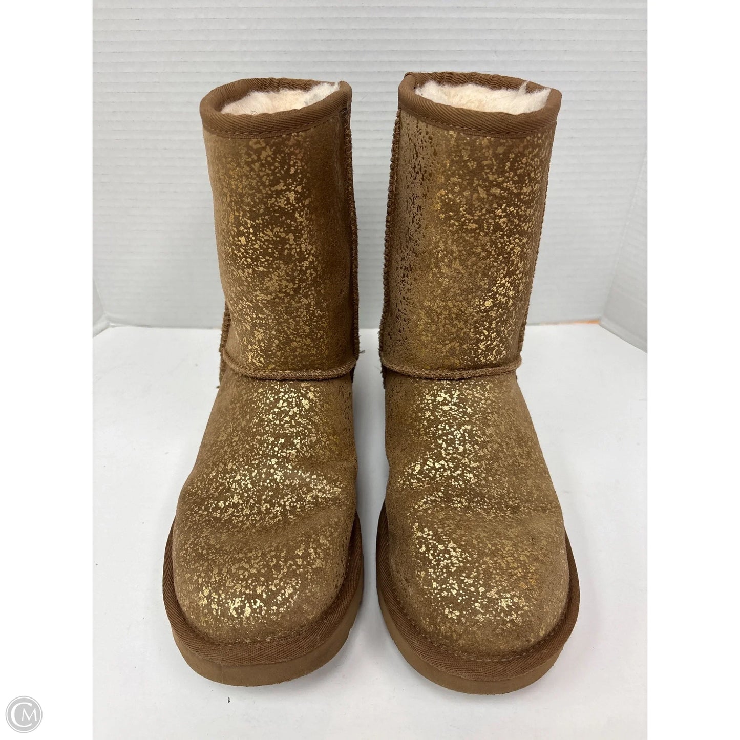 Boots Designer By Ugg In Gold, Size: 7