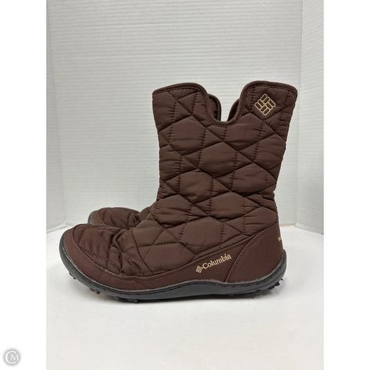 Boots Mid-calf Flats By Columbia In Brown, Size: 9.5