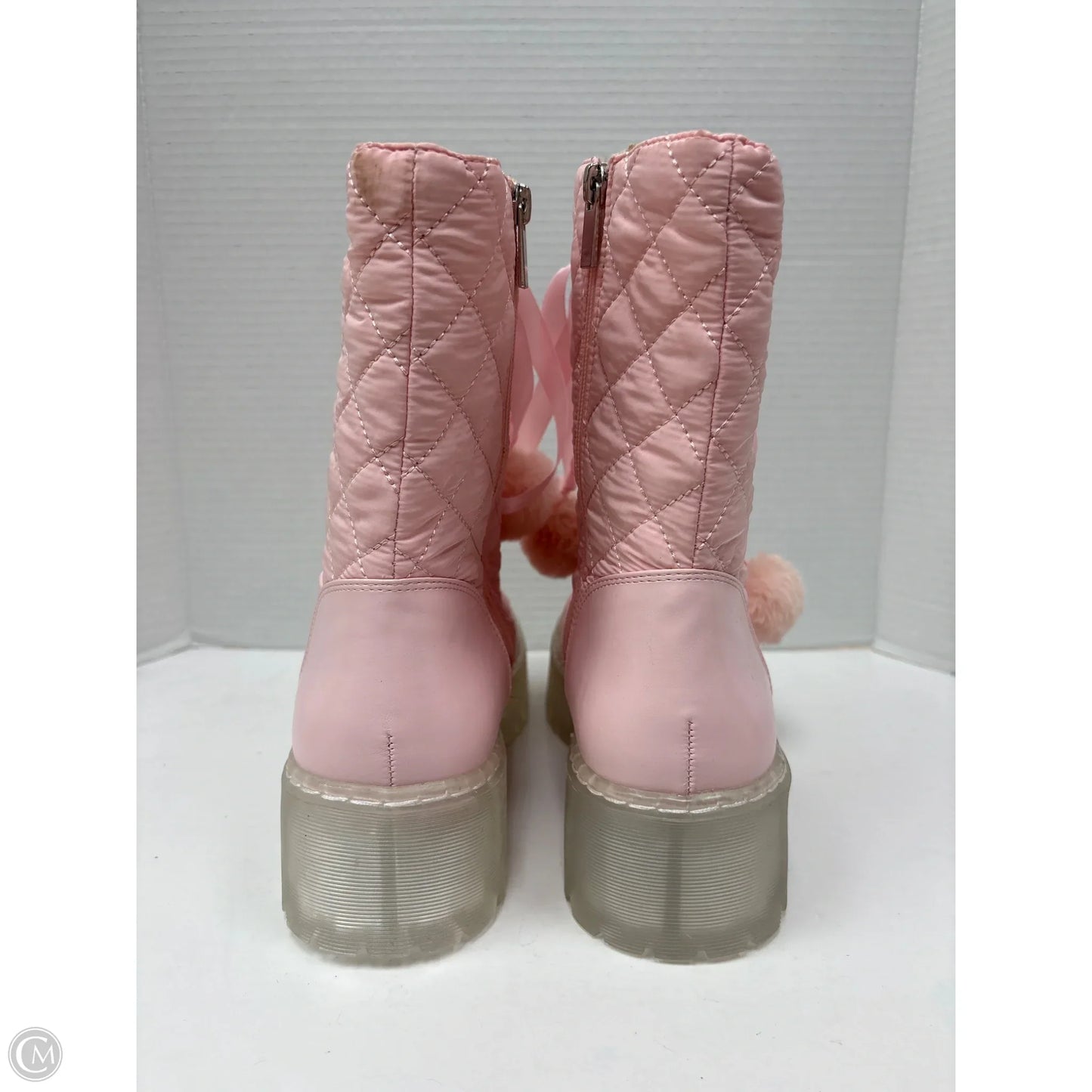 Boots Combat By Clothes Mentor In Pink, Size: 11