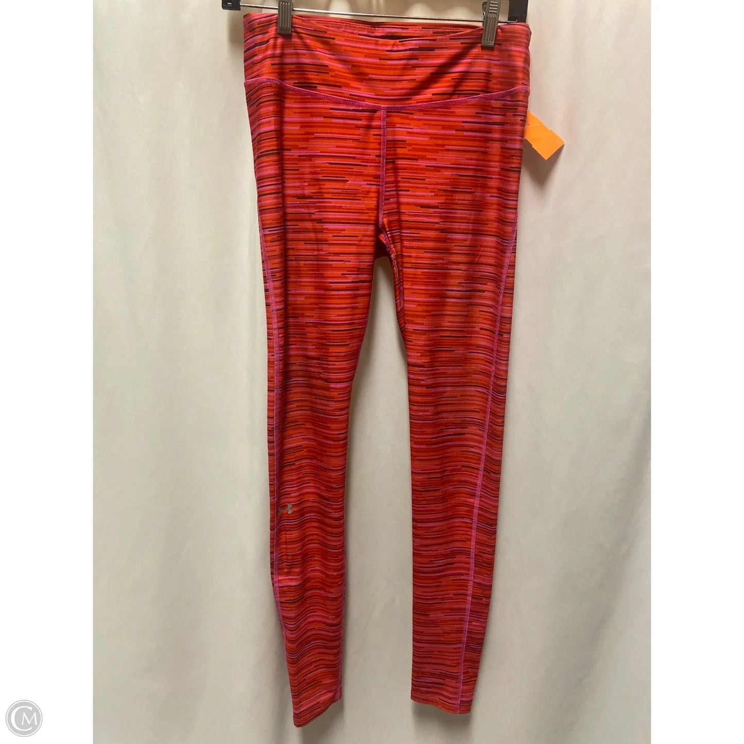 Athletic Leggings By Under Armour In Red, Size: M