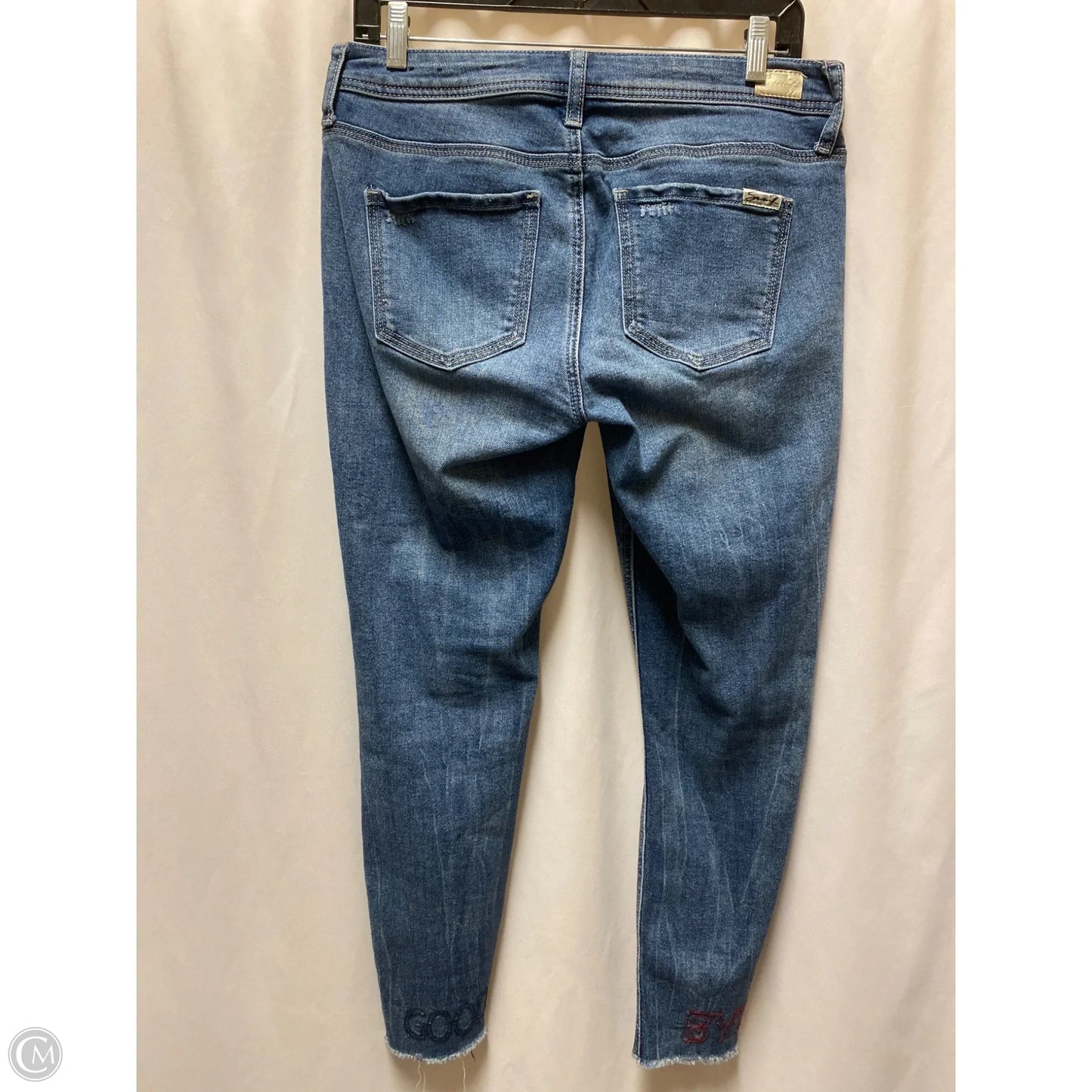 Jeans Straight By Seven 7 In Blue Denim, Size: 8