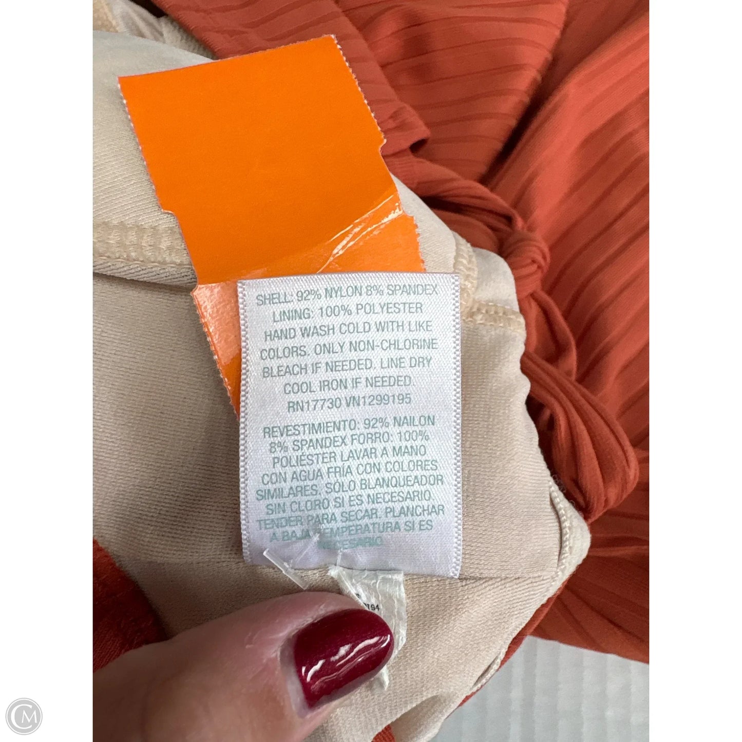 Swimsuit By Kona Sol In Orange, Size: L