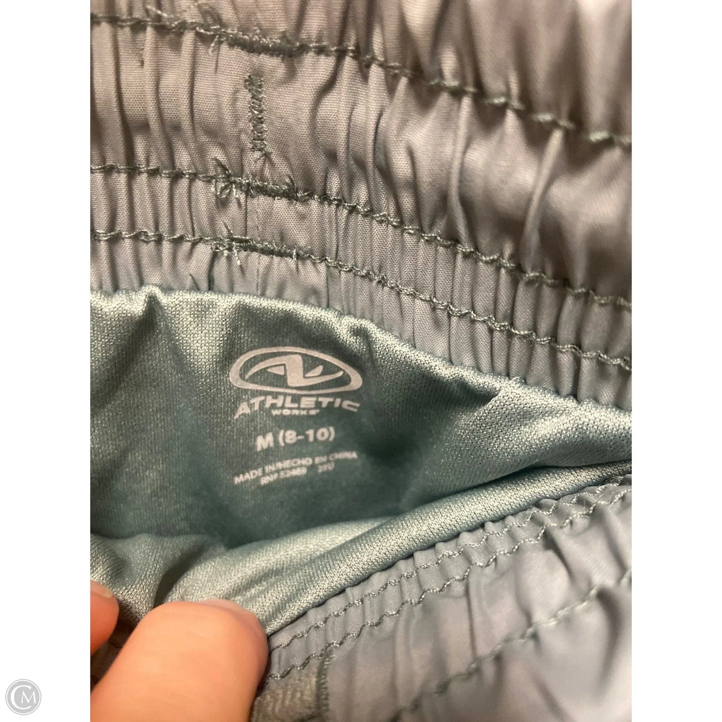 Athletic Shorts By Athletic Works In Green, Size: M