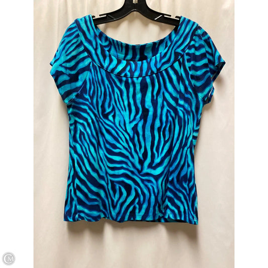 Top Short Sleeve By Rafaella In Teal, Size: Xl