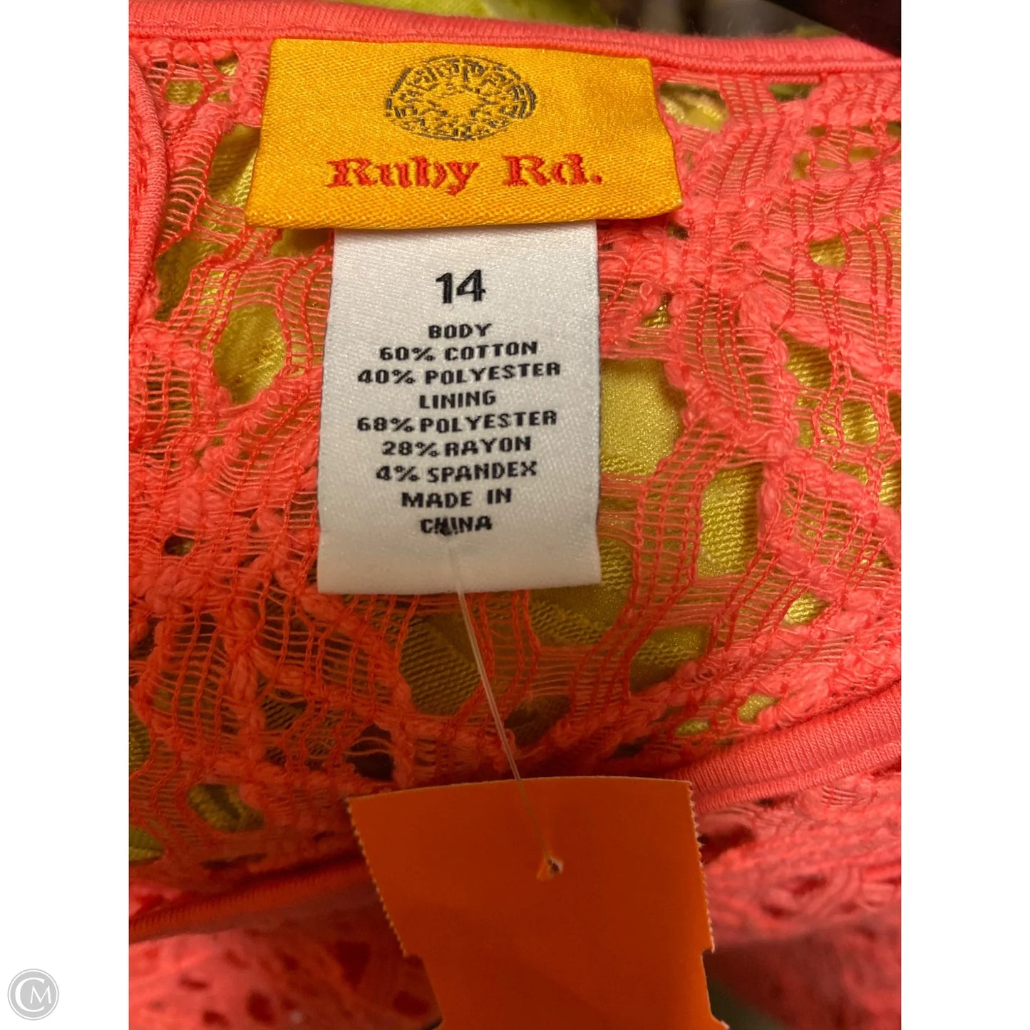 Top Short Sleeve By Ruby Rd In Pink, Size: L