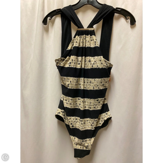 Swimsuit By Michael By Michael Kors In Black & Tan, Size: 8