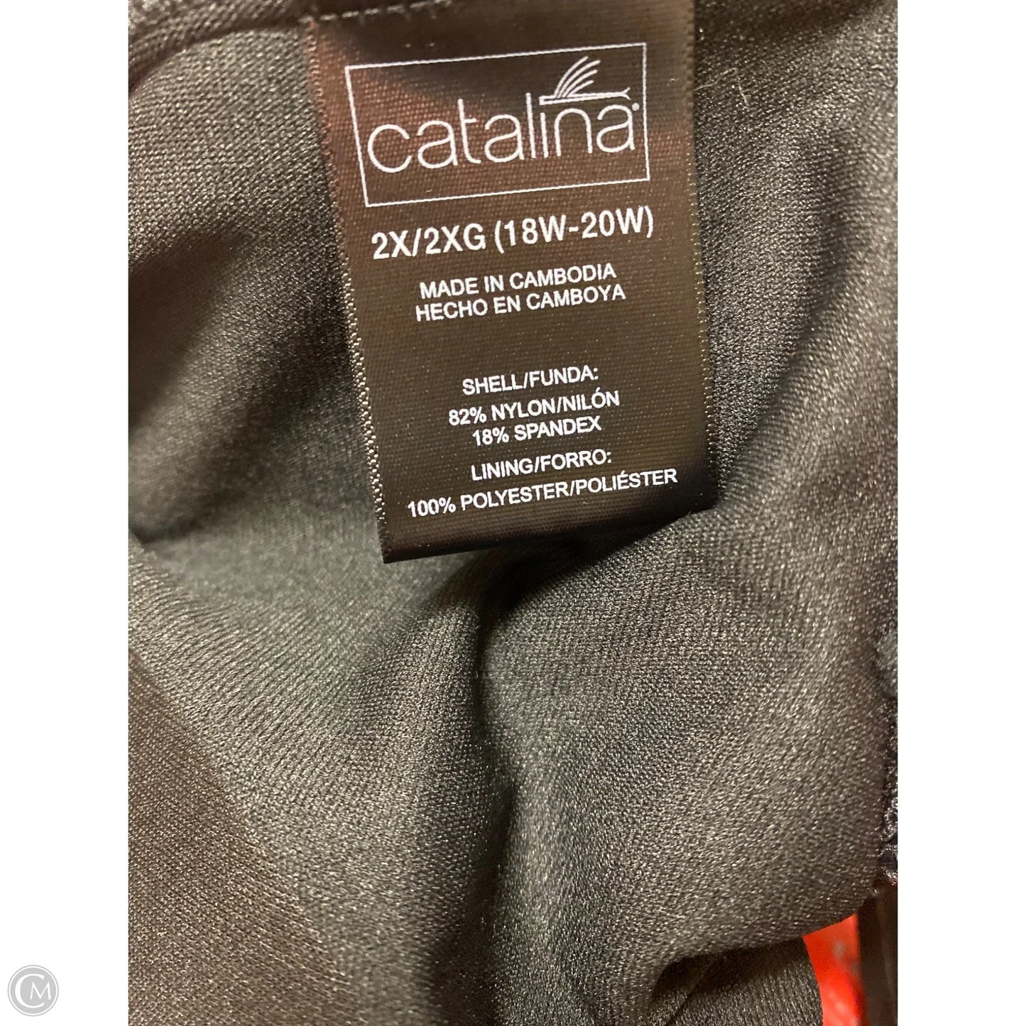 Swimsuit By Catalina In Black, Size: 2x