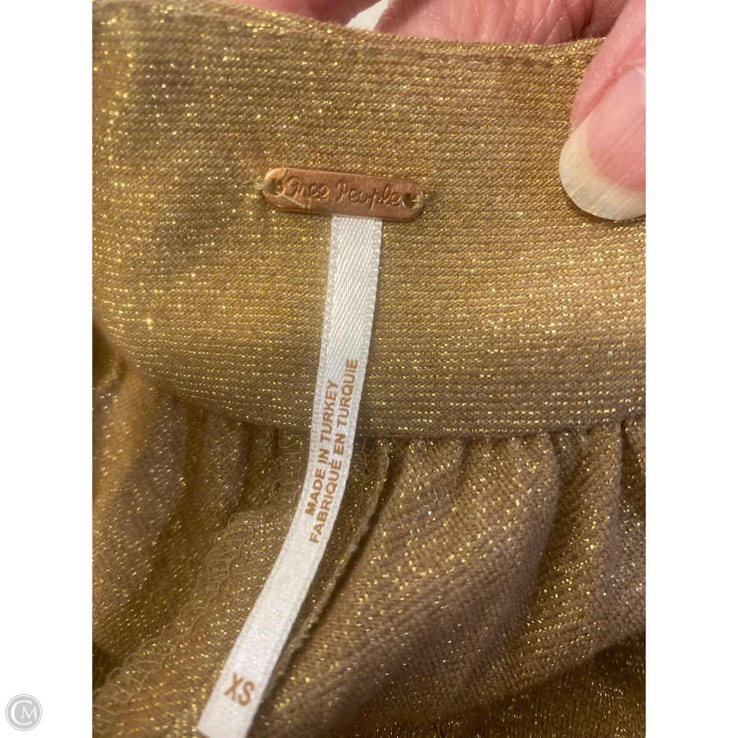 Dress Casual Short By Free People In Gold, Size: Xs
