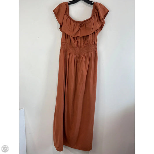 Dress Casual Maxi By Old Navy In Brown, Size: S Dress Casual Maxi By Old Navy In Brown, Size: S