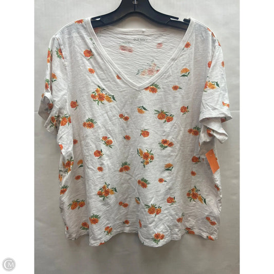 Top Short Sleeve By Old Navy In White, Size: Xl