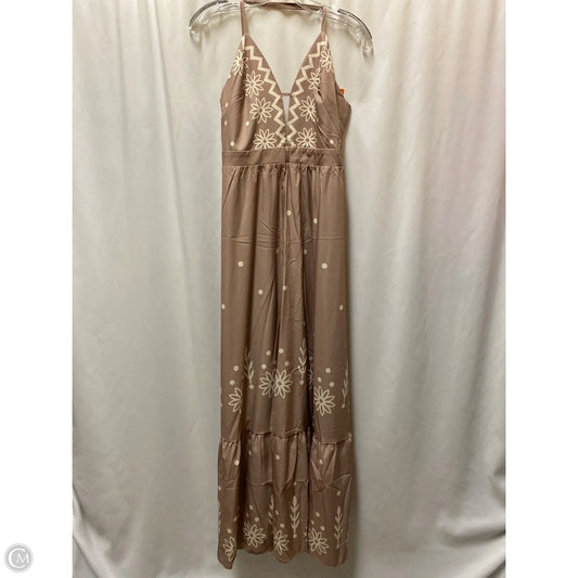 Dress Casual Maxi By Shein In Taupe, Size: S
