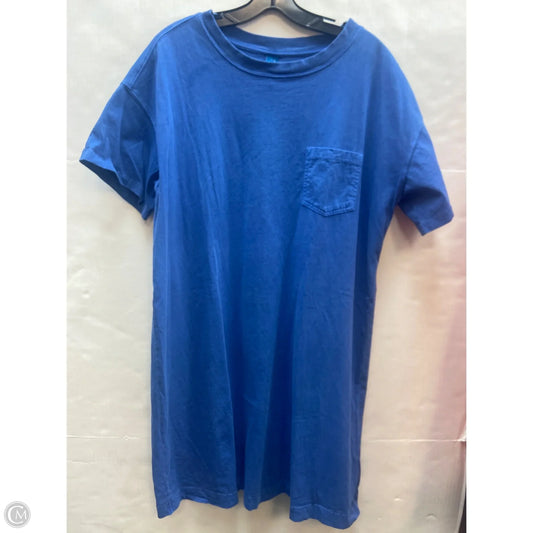 Dress Casual Midi By Old Navy In Blue, Size: L