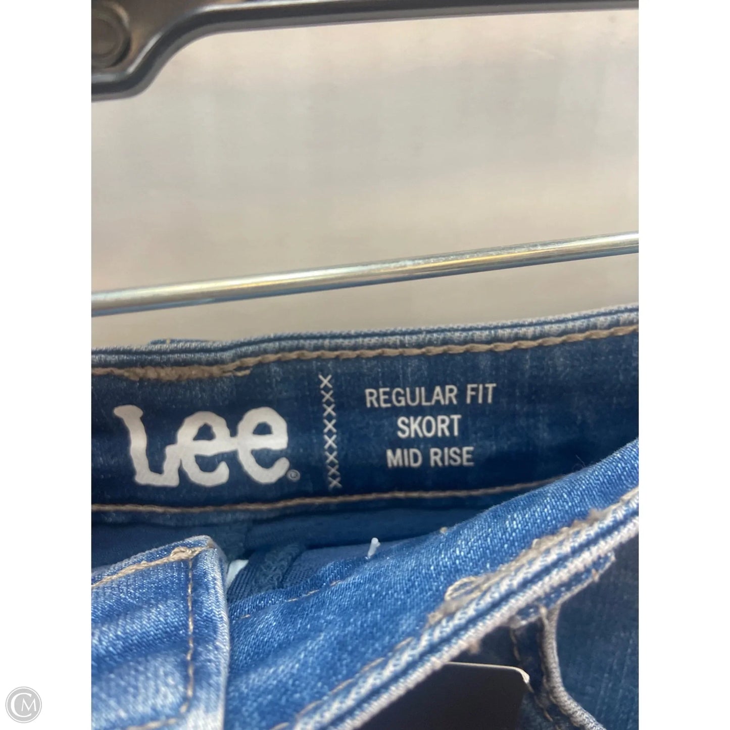 Skort By Lee In Blue Denim, Size: 8