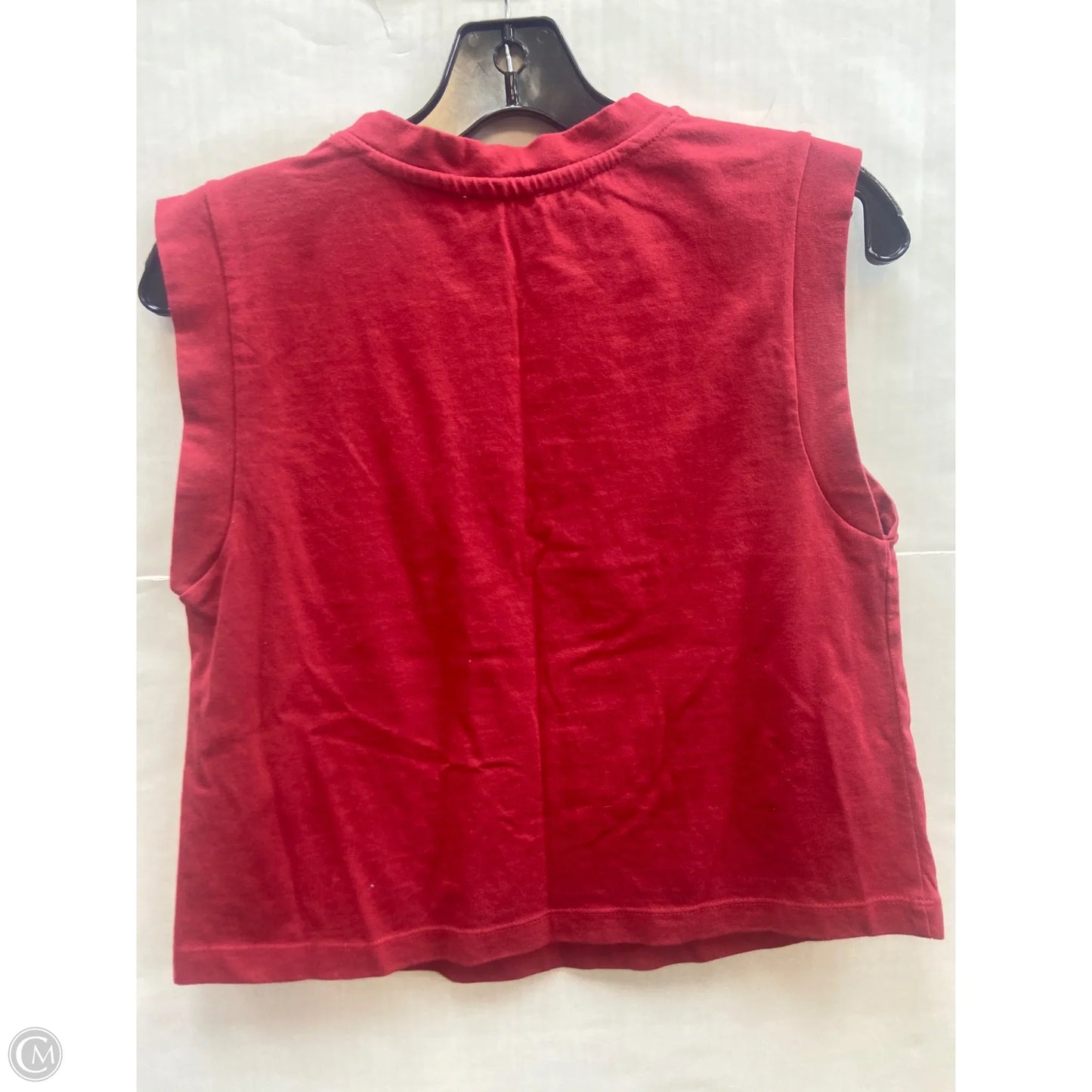 Top Sleeveless By Japna In Red, Size: M