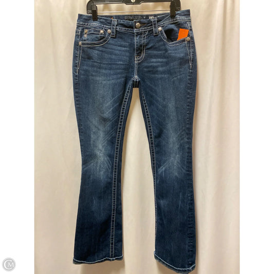 Jeans Straight By Miss Me In Blue Denim, Size: 12