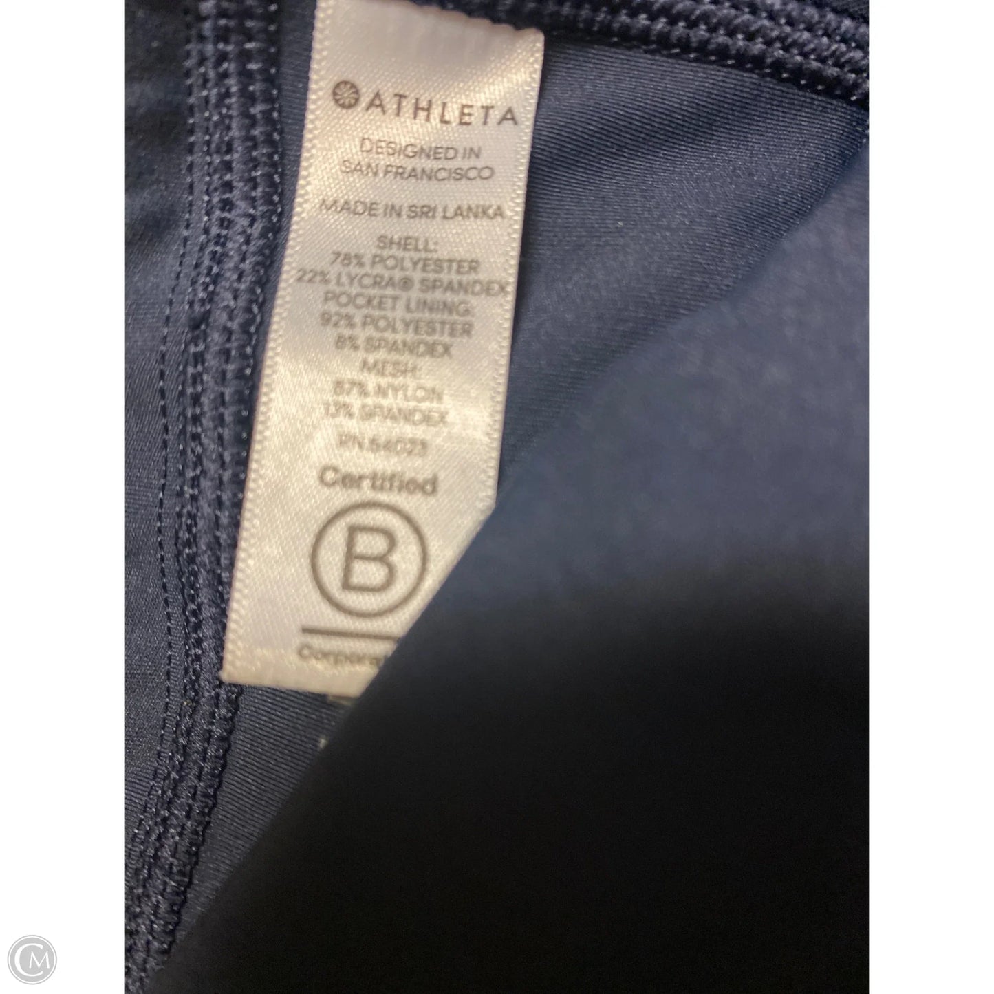 Athletic Capris By Athleta In Navy, Size: M