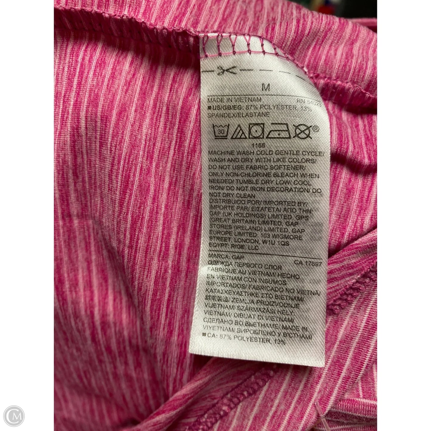 Top Short Sleeve By Gap In Pink, Size: M