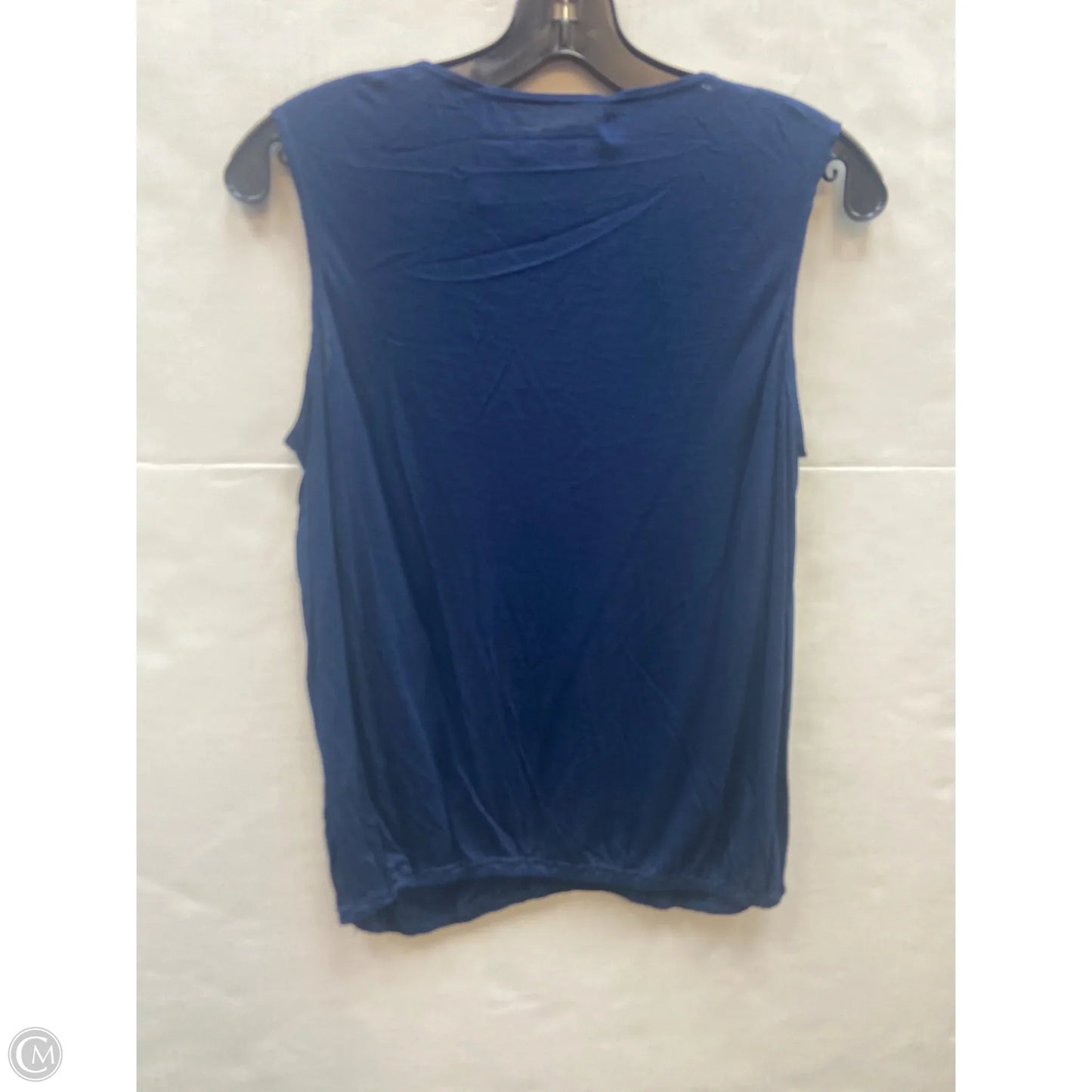 Top Sleeveless By Max Studio In Navy, Size: S