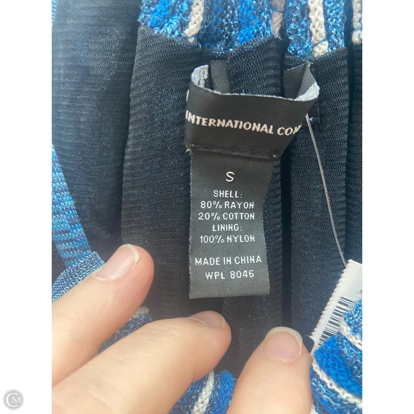 Top Sleeveless By Inc In Blue, Size: S