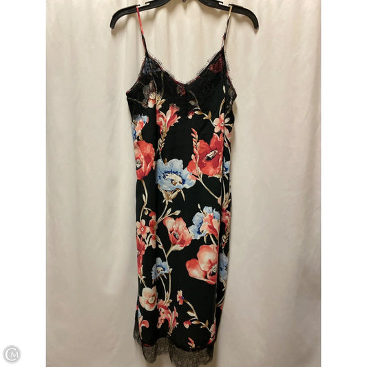 Dress Casual Midi By White House Black Market In Floral Print, Size: S