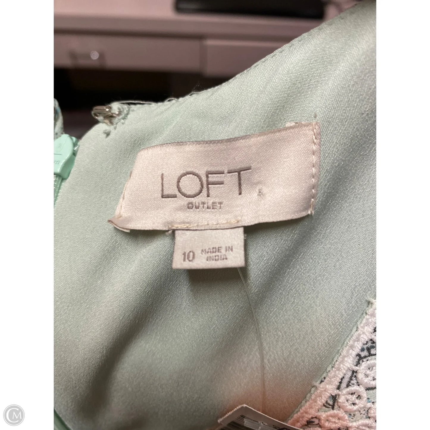 Dress Casual Midi By Loft In Green, Size: M