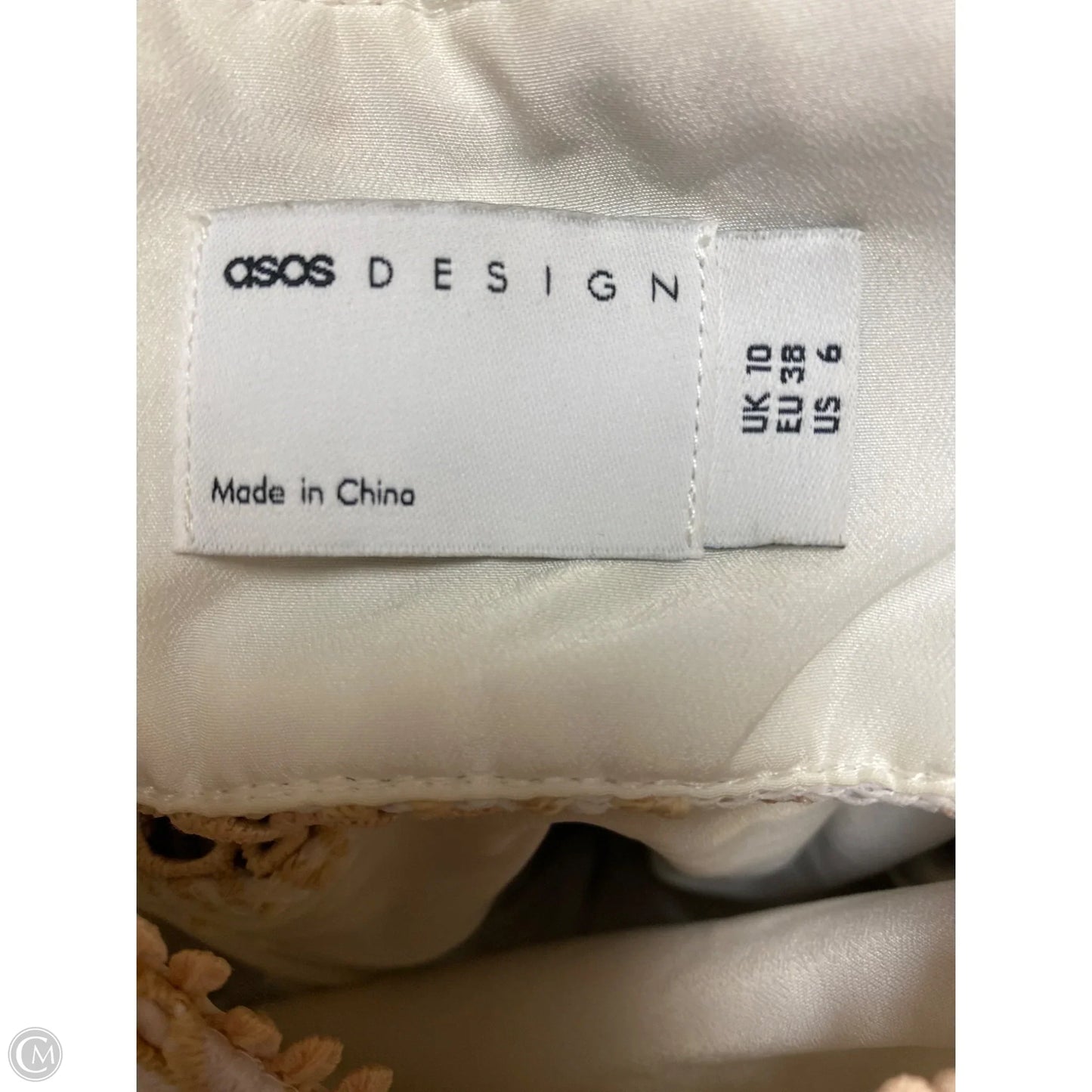 Dress Casual Midi By Asos In White, Size: S