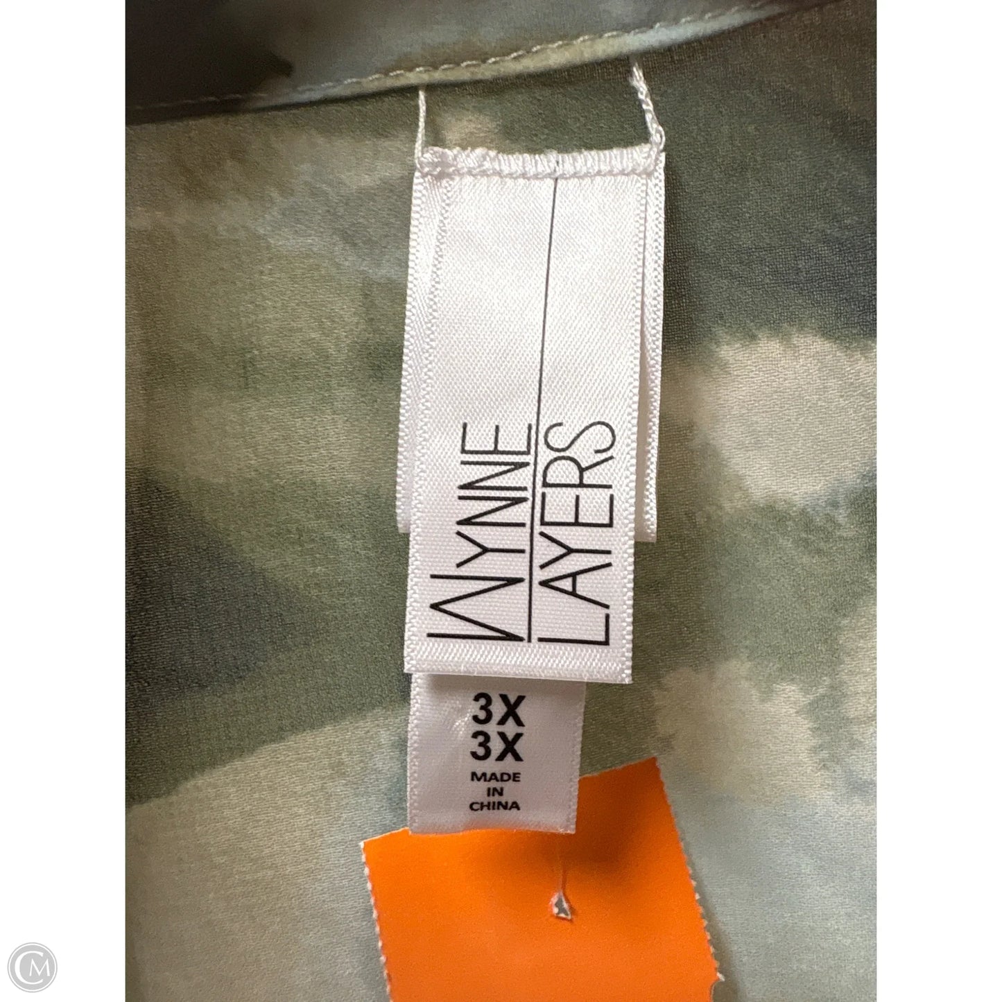 Swimwear Cover-up By Clothes Mentor In Green, Size: 3x
