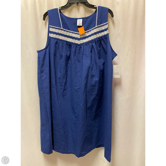 Nightgown By Croft And Barrow In Navy, Size: Xl