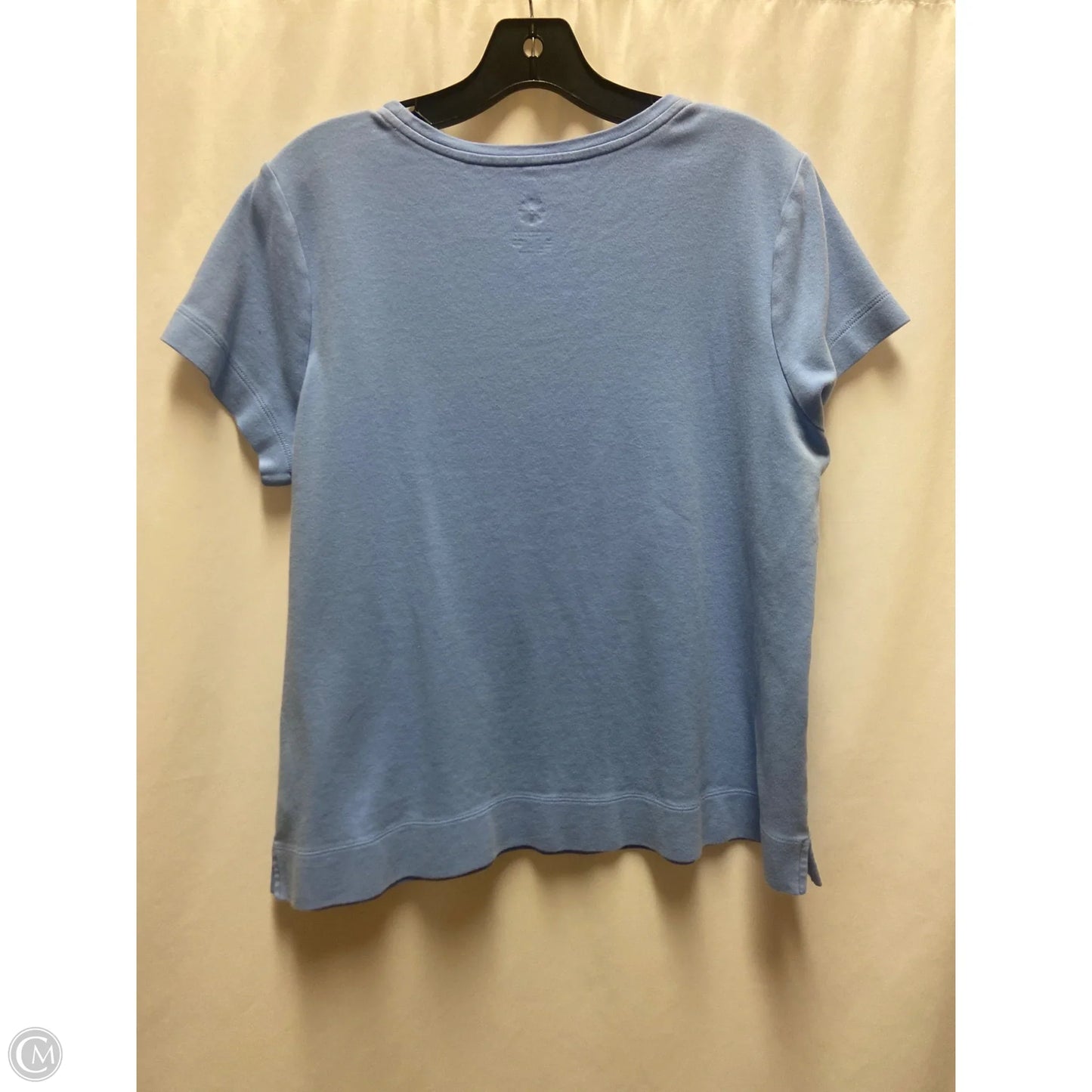 Top Short Sleeve By Isaac Mizrahi Live Qvc In Blue, Size: L