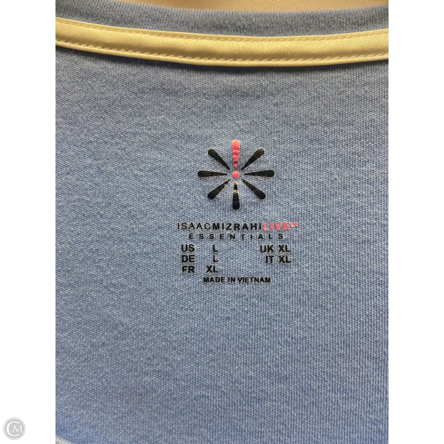 Top Short Sleeve By Isaac Mizrahi Live Qvc In Blue, Size: L