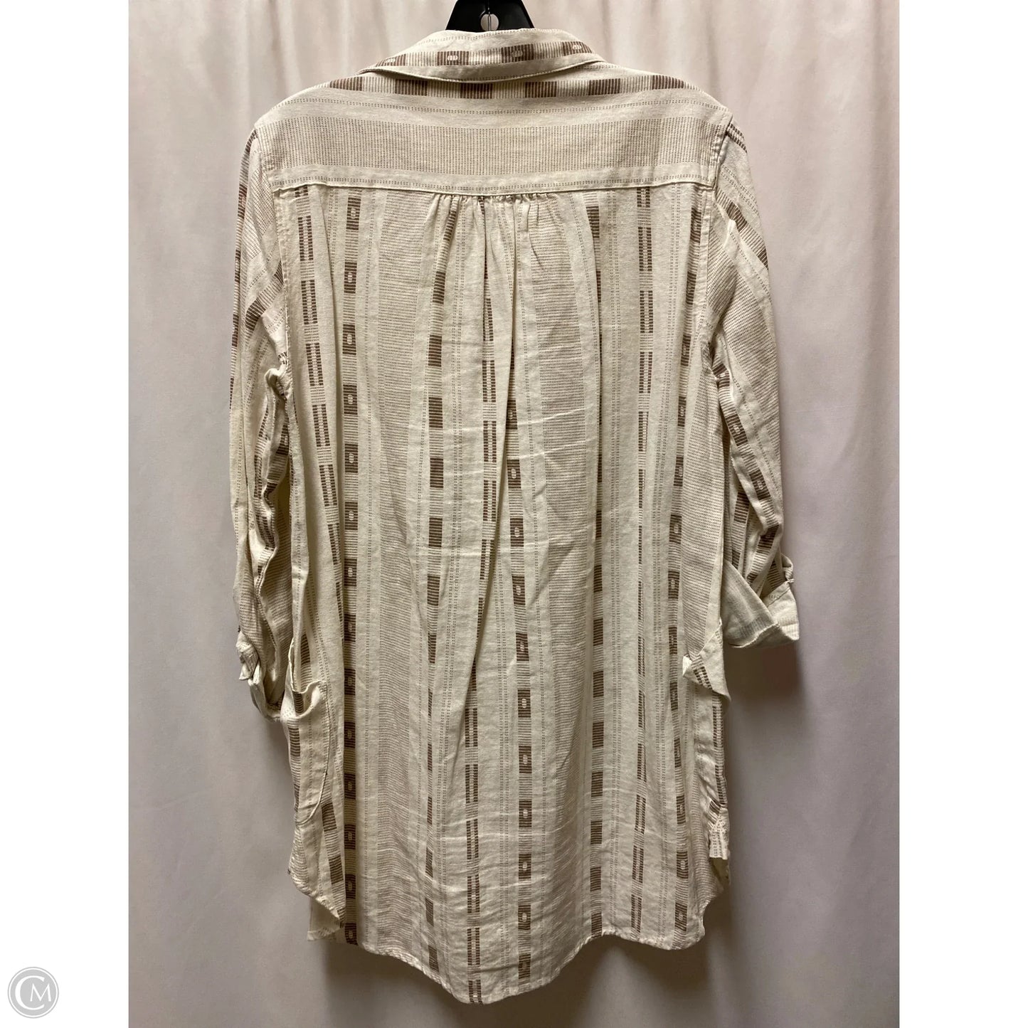 Dress Casual Midi By For Cynthia In Taupe, Size: M