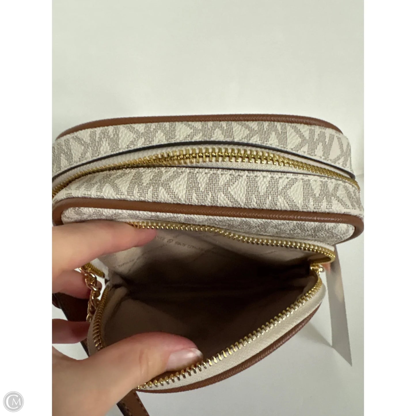 Crossbody Designer By Michael Kors, Size: Medium