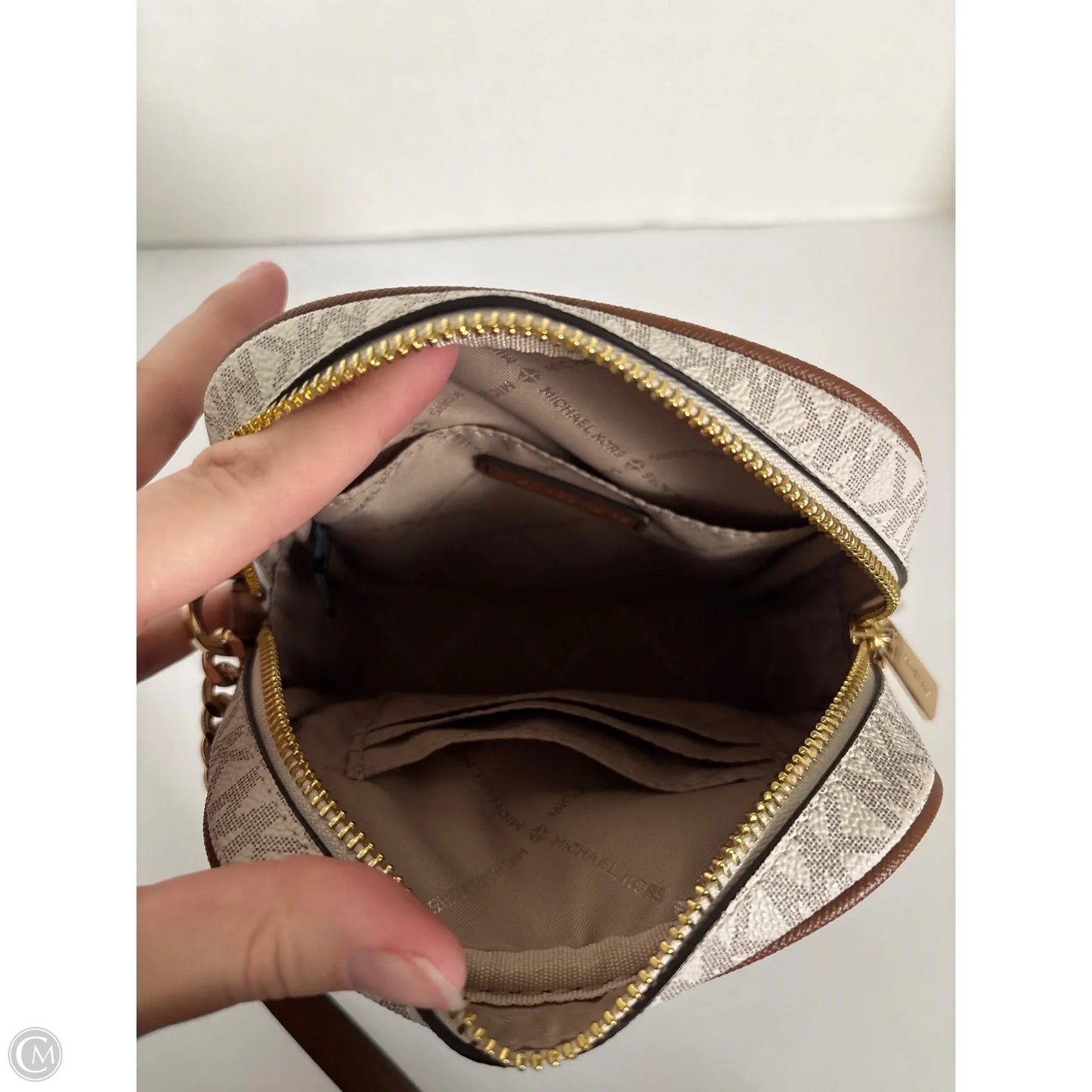 Crossbody Designer By Michael Kors, Size: Medium