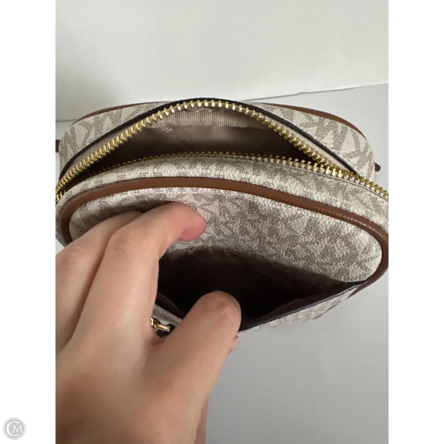 Crossbody Designer By Michael Kors, Size: Medium