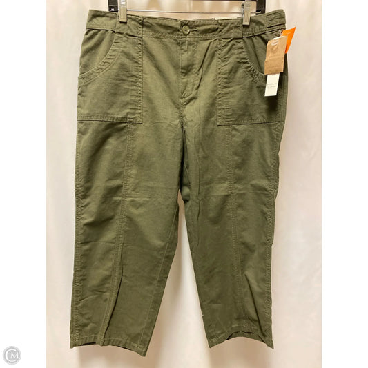 Capris By Coldwater Creek In Green, Size: 14